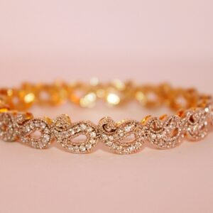 Bracciale tennis rosé