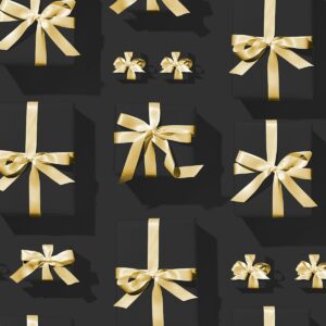 Confezione regalo nero e oro (10 pz)