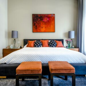 Set letto raso di cotone avorio