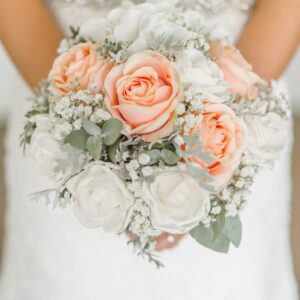 Bouquet in seta coordinato — edizione speciale