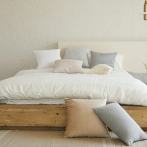 Letto contenitore con rete a doghe