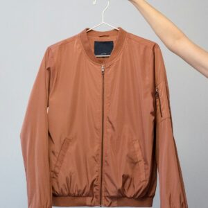 Bomber in nylon ruggine